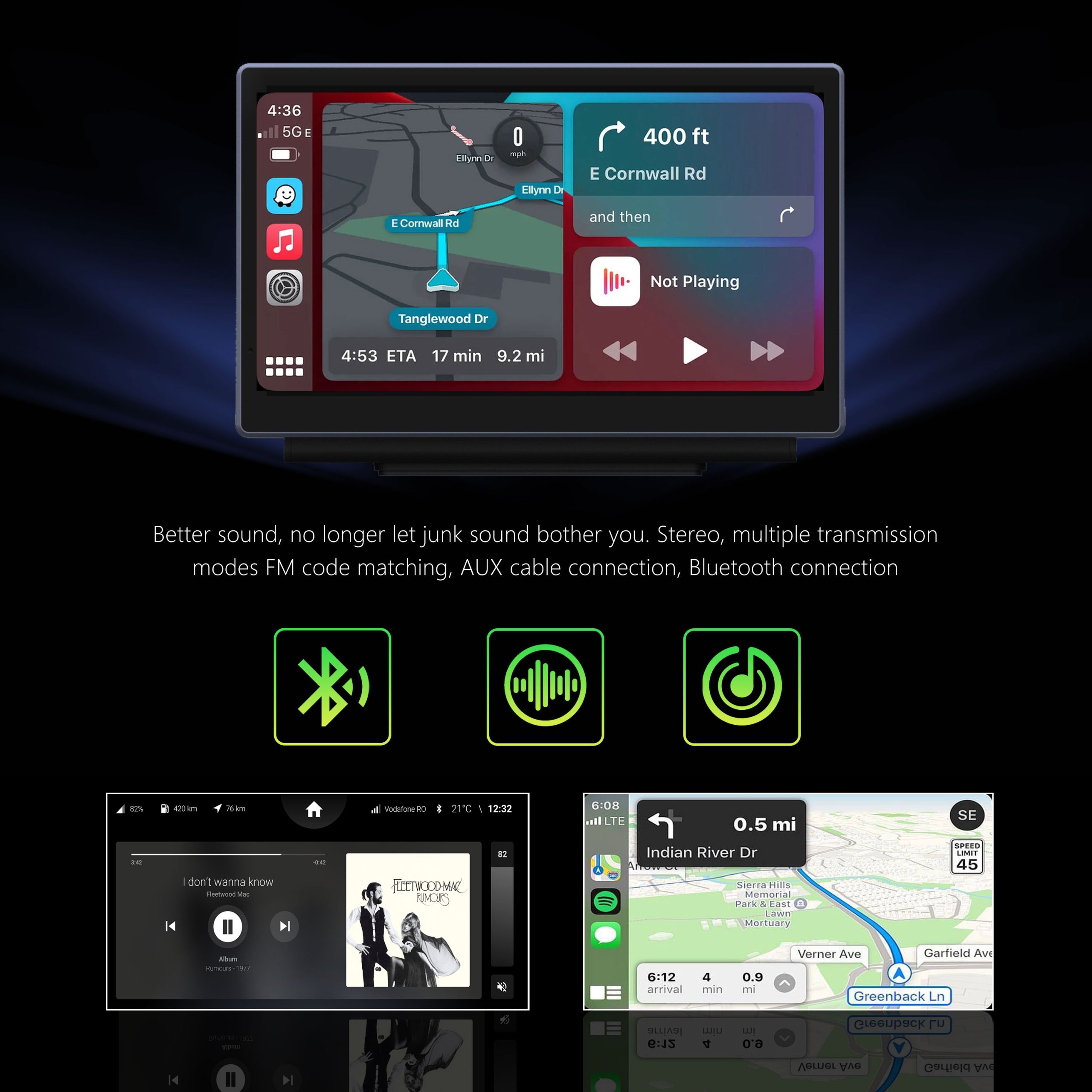 02-scaled-1.jpg 7'' Portable CarPlay & Android Auto Touchscreen Unit with 4K Dashcam + Backup Cam for Any Car - Image 3